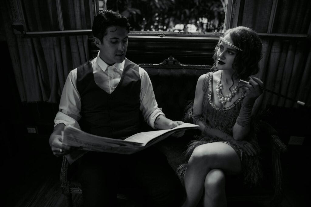 Para Moda Anos 20: Melindrosas e a Era do Jazz, entenda que foi um período de efervescência cultural e social, onde a moda re